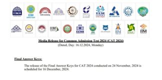 CAT Final Answer Key 2024 Likely to be Released Today