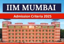 IIM Mumbai Admission Criteria 2025