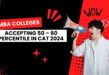 MBA Colleges Accepting 50 – 60 Percentile in CAT 2024