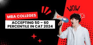 MBA Colleges Accepting 50 – 60 Percentile in CAT 2024