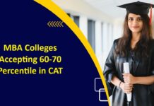 MBA Colleges Accepting 60-70 Percentile in CAT