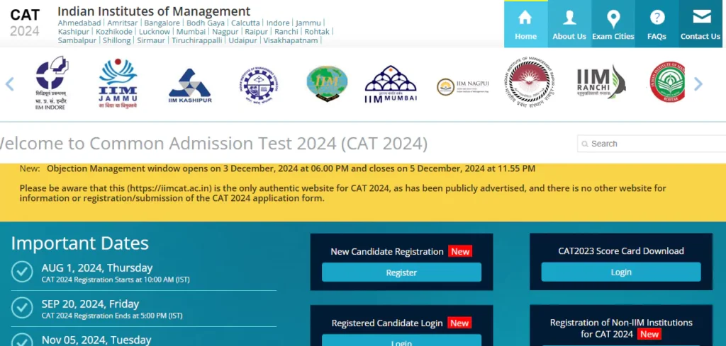 CAT 2024 Result Live Updates