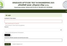 GATE 2025 Admit Card Out