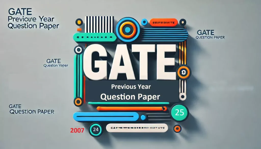 GATE Previous Year Question Paper