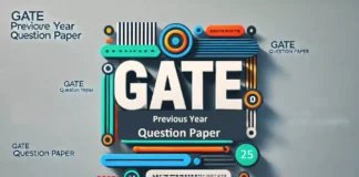 GATE Previous Year Question Paper