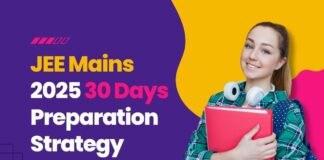 JEE Mains 2025 30 Days Preparation Strategy