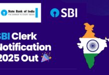 SBI Clerk Notification 2025 Out