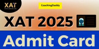 XAT Admit Card 2025 Date Out