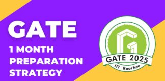 GATE Exam 1 Month Preparation Strategy