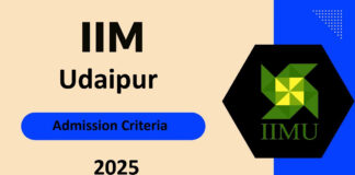 IIM Udaipur Admission Criteria 2025