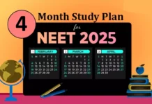 NEET 4 Months Study Plan