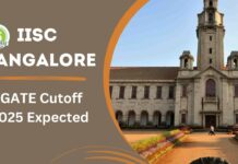 IISc Bangalore GATE Cutoff 2025 Expected