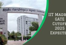 IIT Madras GATE Cutoff 2025 Expected