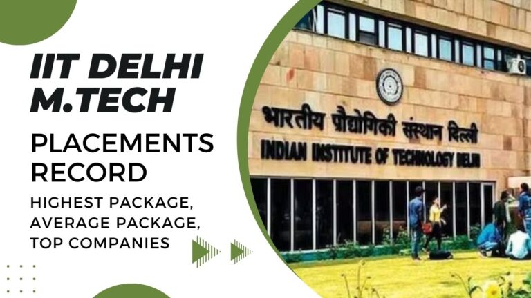 IIT Delhi MTech Placements Record: Highest Package, Average Package ...