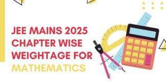 JEE Mains 2025 Chapter Wise Weightage for Mathematics