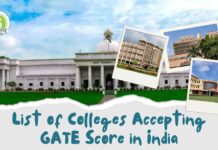 List of Colleges Accepting GATE Score in India