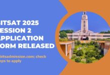 BITSAT 2025 Session 2 Application