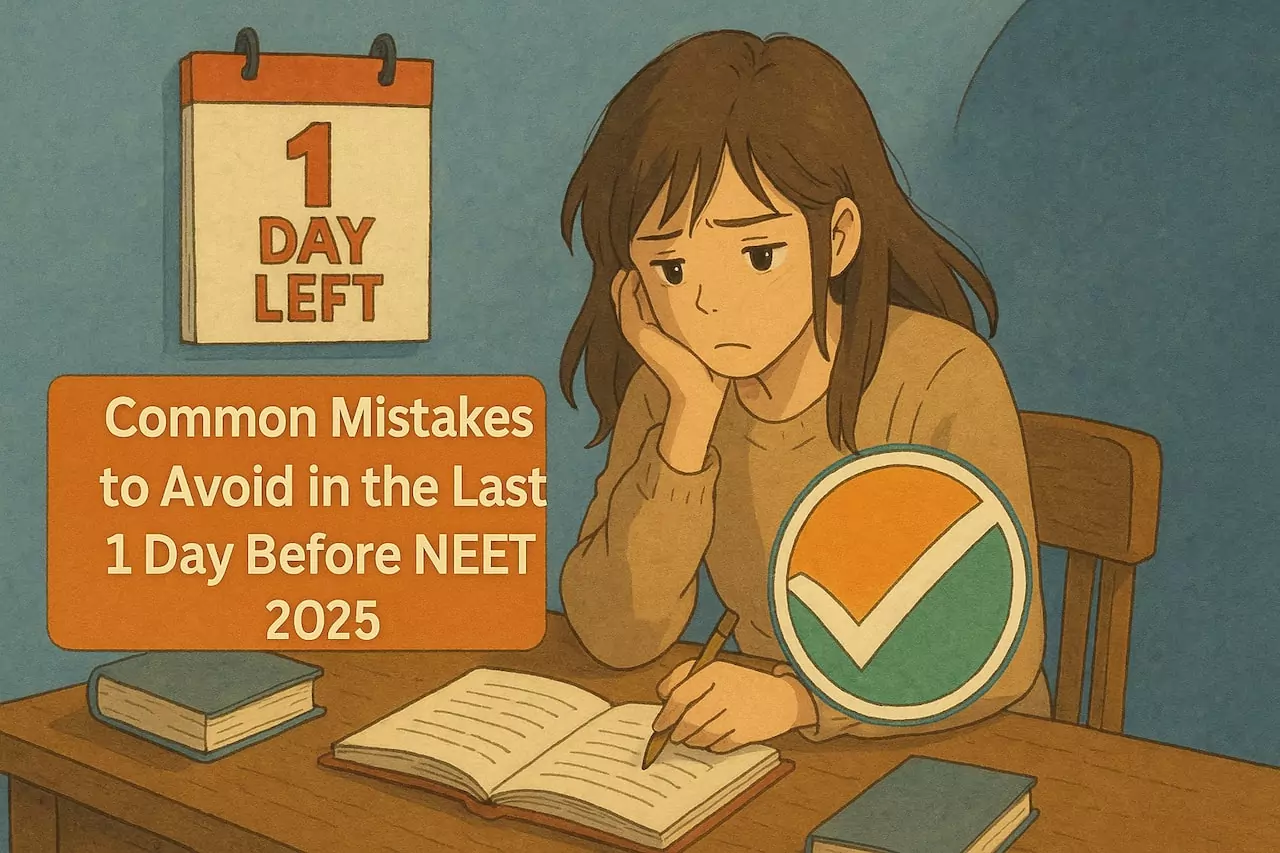 Common Mistakes to Avoid in the Last 1 Day Before NEET 2025