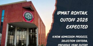 IPMAT Rohtak Cutoff 2025 Expected
