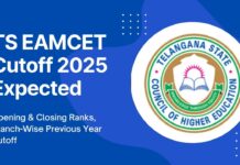 TS EAMCET Cutoff 2025 Expected