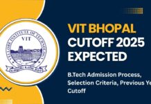VIT Bhopal Cutoff 2025 Expected