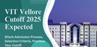 VIT Vellore Cutoff 2025 Expected