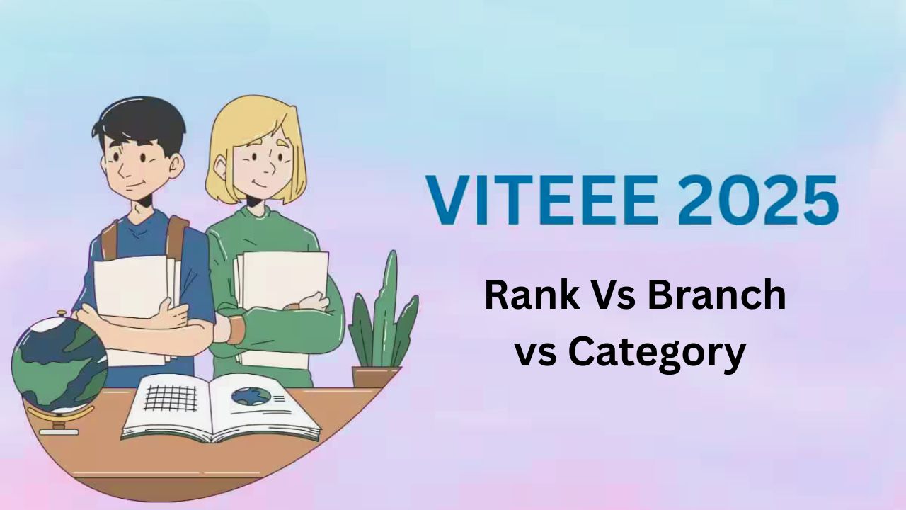 VITEEE Rank Vs Branch vs Category 2025