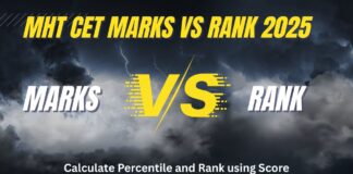MHT CET Marks vs Rank 2025