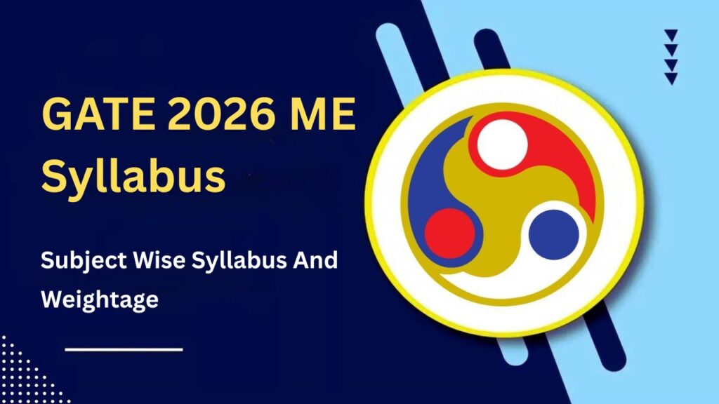 GATE 2026 ME Syllabus