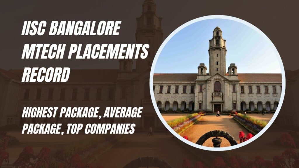IISc Bangalore MTech Placements Record