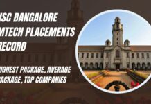 IISc Bangalore MTech Placements Record