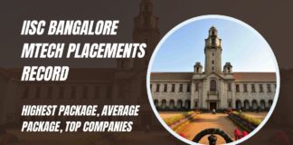 IISc Bangalore MTech Placements Record